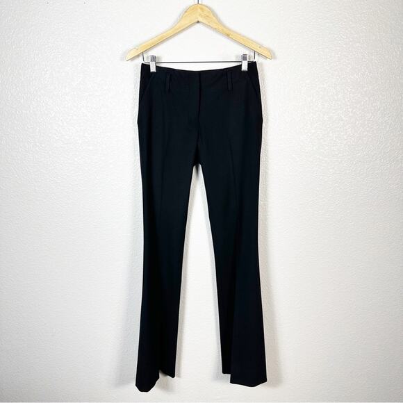 Derek Lam Women’s Solid Black Wool Flare Leg Trouser Pant Size 2 - Picture 1 of 10